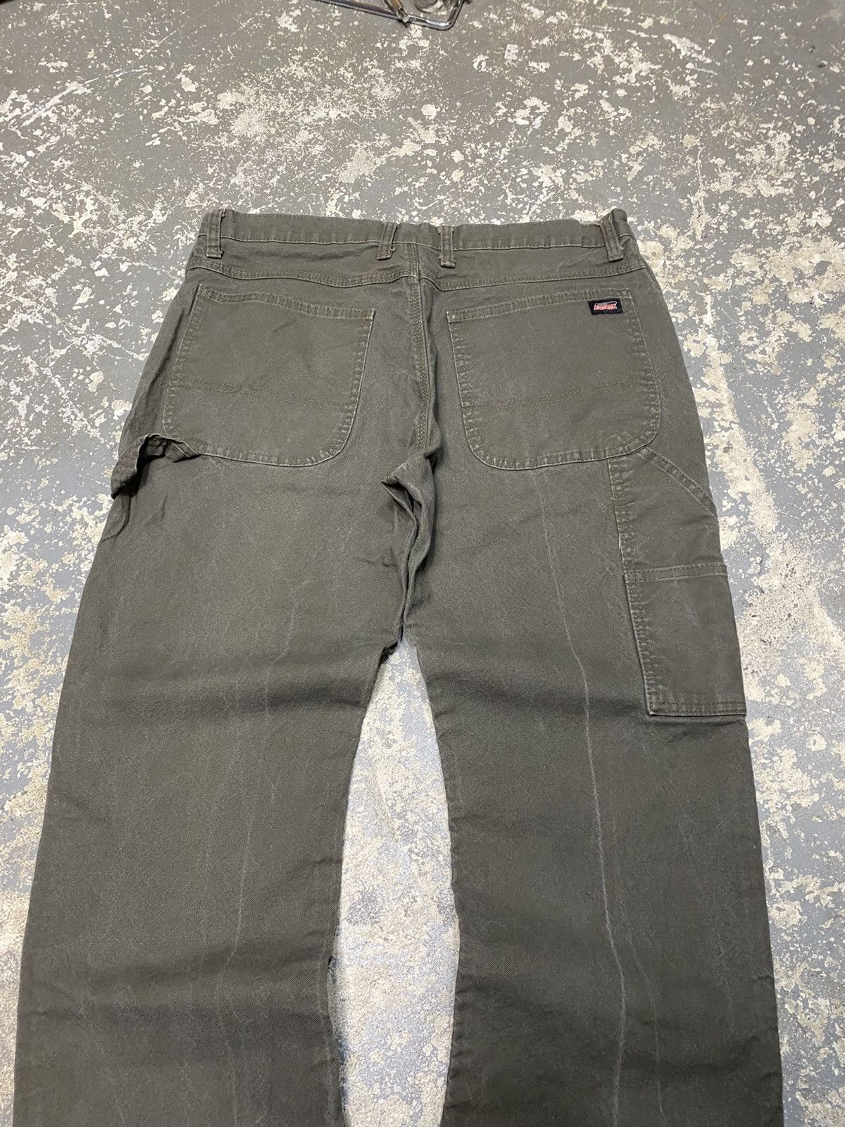 Carhartt × Dickies × Vintage Vintage Dickies Green Faded Carpenter Baggy Fit Pants Size US 36 / EU 52 - 7 Thumbnail