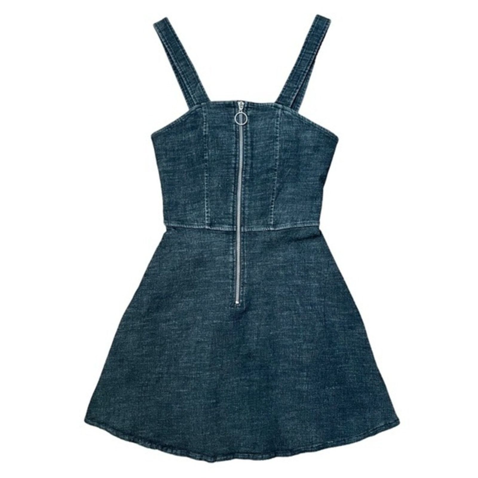 Other Banned Apparel Acid Wash Black Denim Dress Size XS / US 0-2 / IT 36-38 - 1 Thumbnail