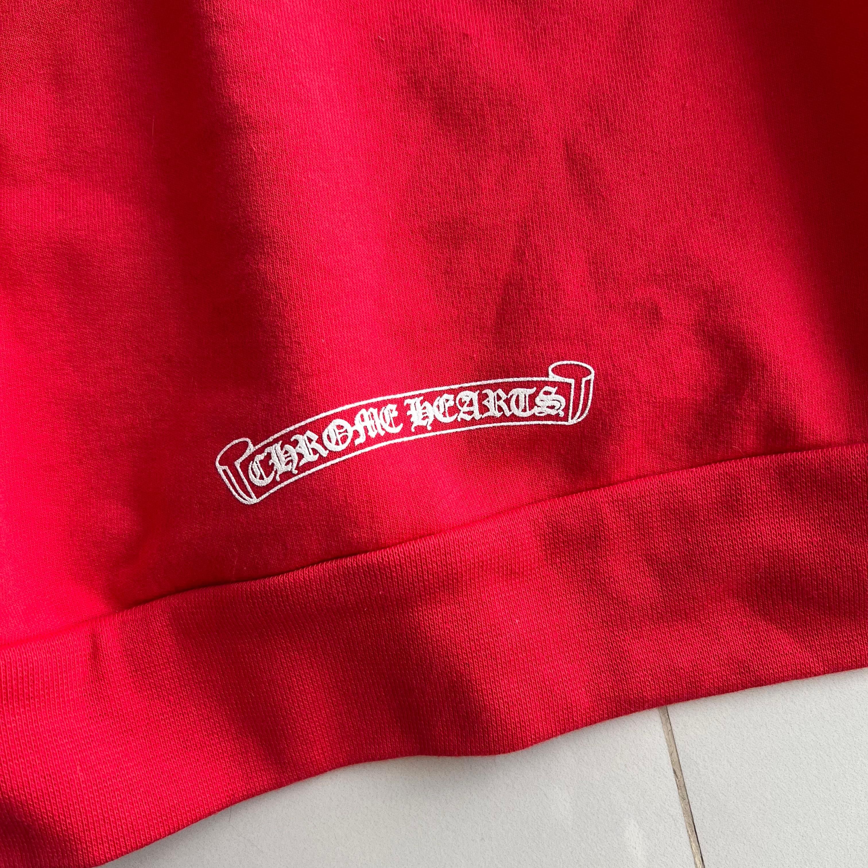 Chrome Hearts Chrome Hearts Scroll Hoodie Red Size US XL / EU 56 / 4 - 8 Thumbnail