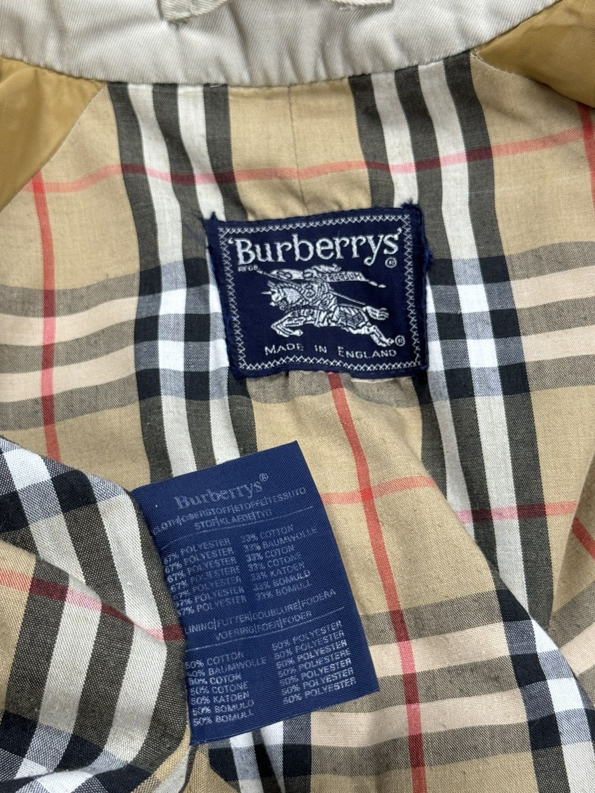 Burberry × Vintage Vintage trench coat Burberry original luxury streetwear item Size L / US 10 / IT 46 - 3 Thumbnail