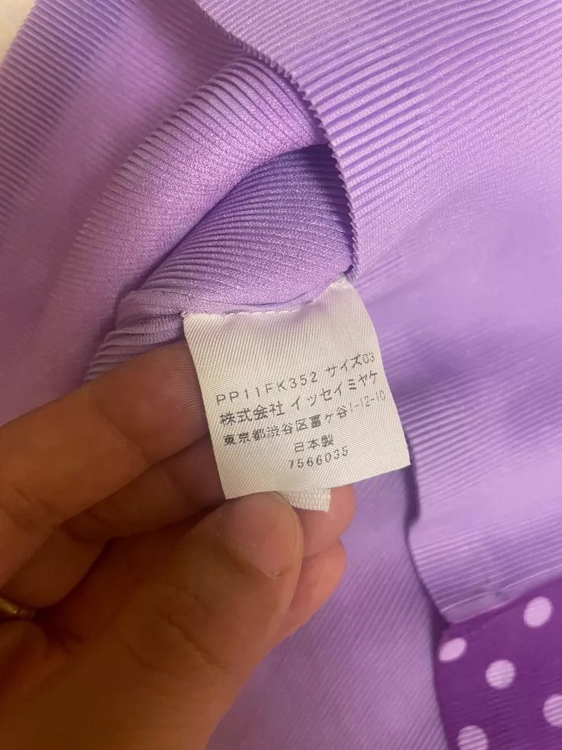 Issey Miyake issey miyake size：one size Purple polka dot vest 2506-Nexta Size XXS / US 00 / IT 34 - 4 Thumbnail