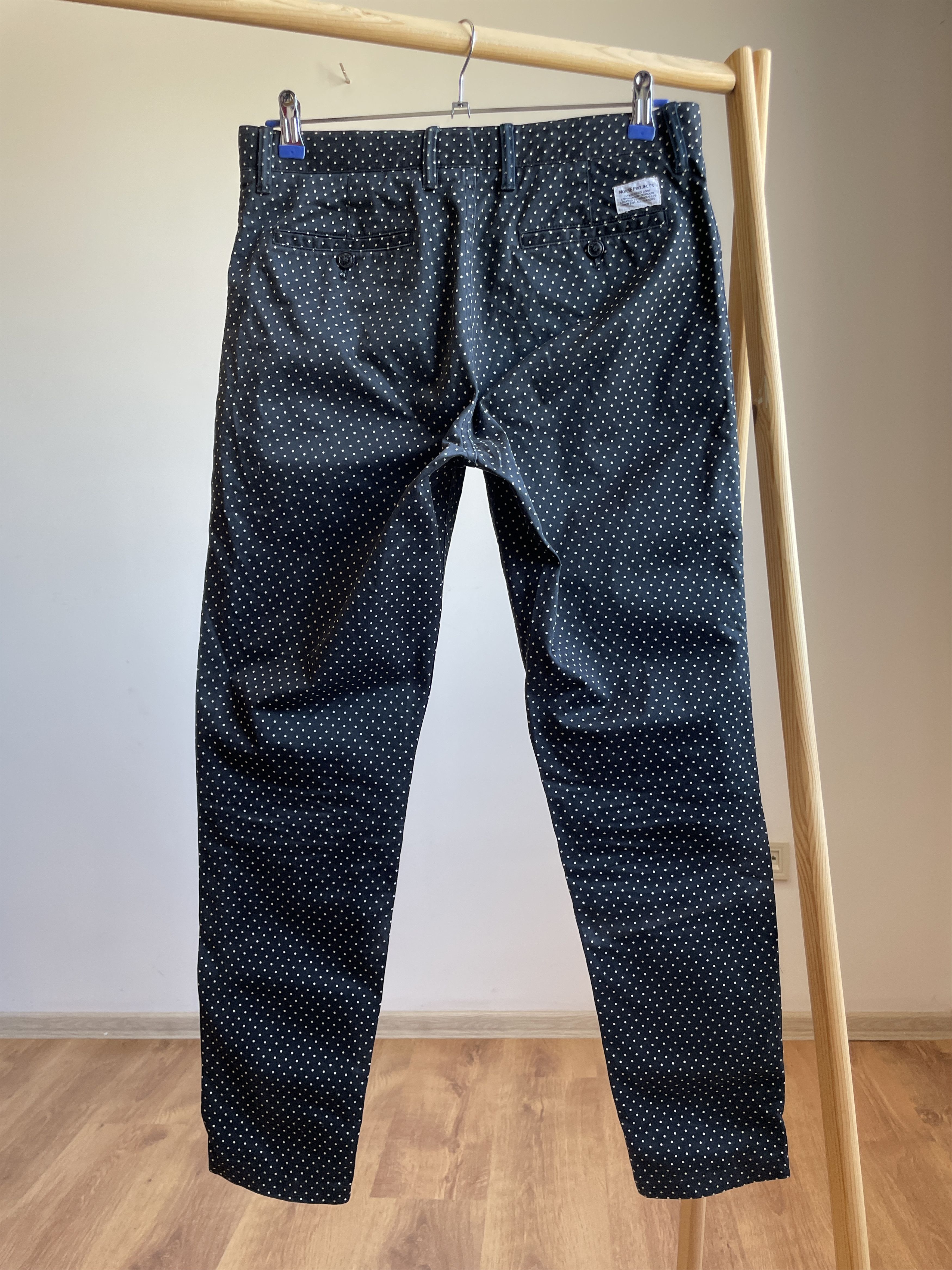 Norse Projects Norse Projetcs x Goodhood Aros Light Twill Polka Dot Pants Size US 30 / EU 46 - 2 Thumbnail