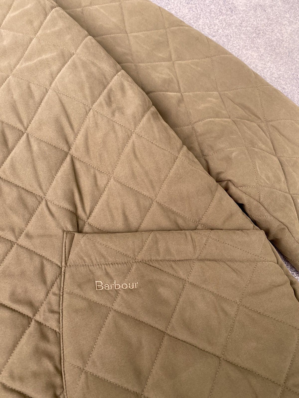 Barbour × Vintage Vintage Barbour Microfibre Polarquilt T Long Quilted Jacket Size US M / EU 48-50 / 2 - 7 Thumbnail