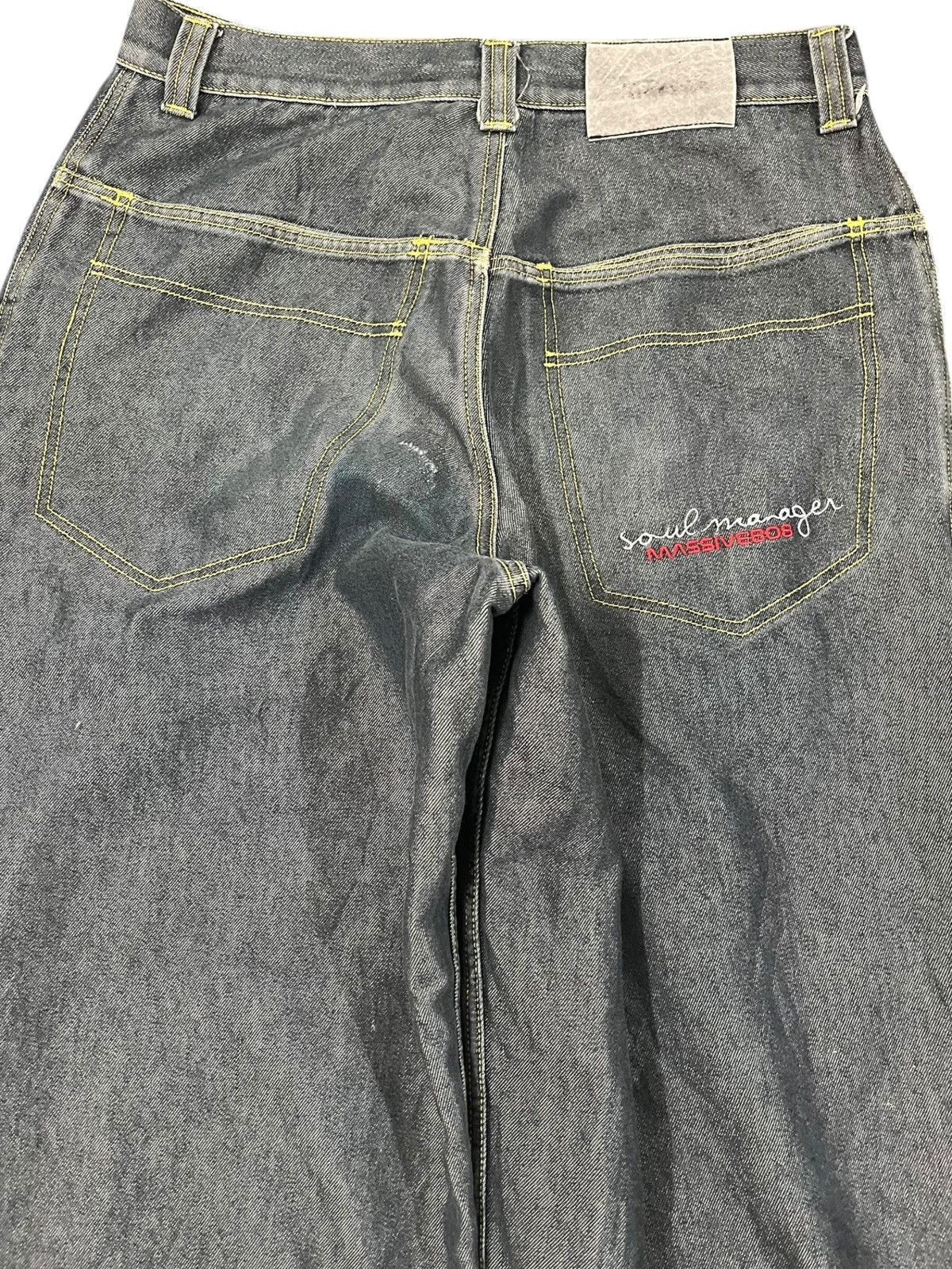 JNCO × Massive Vintage Freaky Massive Bob Baggy Jnco Style Denim Size US 33 - 7 Thumbnail