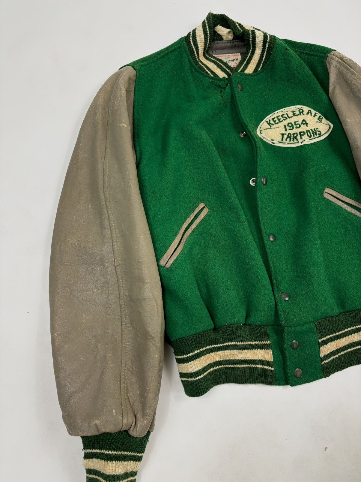 Unsound Rags 1954 Butwin Keesler Varsity Letterman Bomber Jacket Size US L / EU 52-54 / 3 - 5 Thumbnail