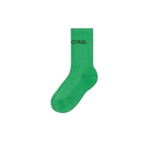 Balenciaga o1in1g0924 Size: XL / Tennis Socks in Green Size ONE SIZE - 4 Thumbnail