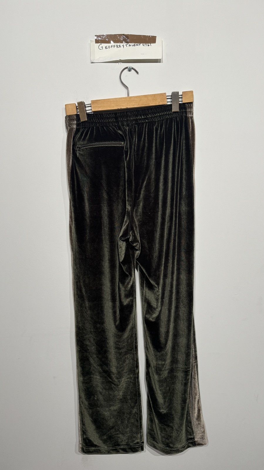Needles Dark Green Needles Velour Track Pants - Size Medium Size US 32 / EU 48 - 3 Thumbnail