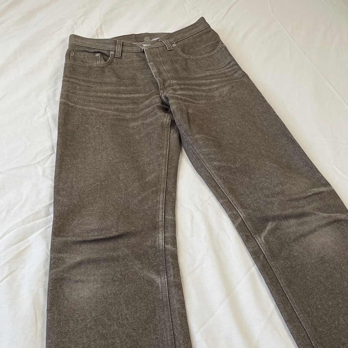 Helmut Lang 90s Helmut Lang Brown Raw Denim Jeans Size US 28 / EU 44 - 2 Thumbnail