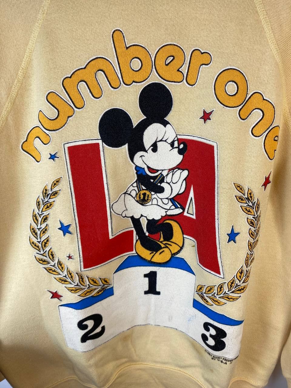 Disney × Mickey Mouse × Vintage Vintage Disney Mickey Mouse Big Logo Sweatshirt Sz M Size US M / EU 48-50 / 2 - 2 Thumbnail