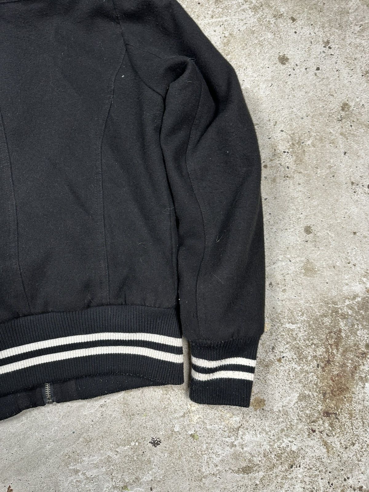 If Six Was Nine × Japanese Brand × Le Grande Bleu (L.G.B.) Vintage Y2K Faux Fur Bomber Wool Jacket Hooded Utility Size US S / EU 44-46 / 1 - 11 Thumbnail