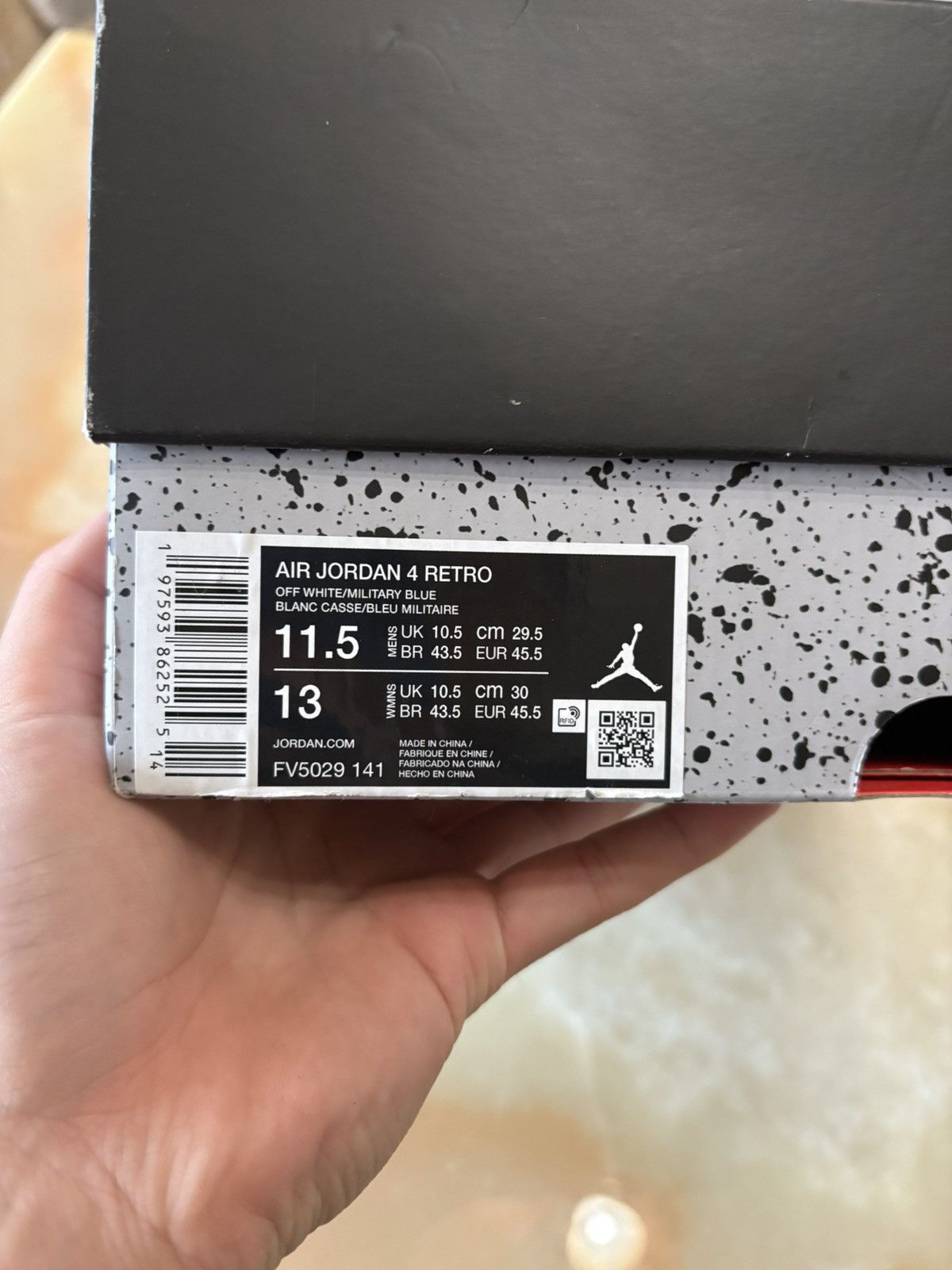 Jordan Brand Jordan 4 blue military Size US 11.5 / EU 44-45 - 6 Thumbnail