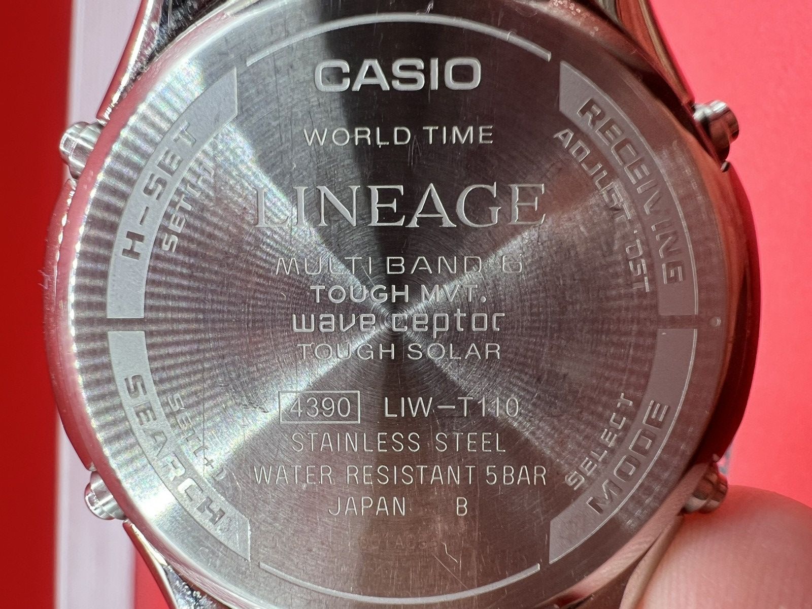 Casio Vintage Casio Lineage LIW-T110 Tough Solar Multbnd 6 Size ONE SIZE - 8 Thumbnail