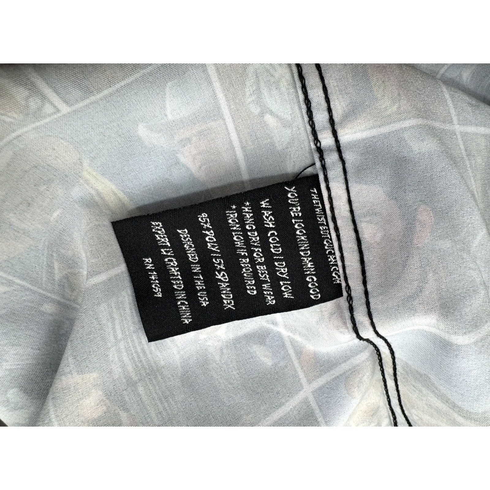 Brooks Twisted Toucan BLAZING SADDLES Shirt XL Black Plaid Button-Up Short Sleeve Mens A9 Size US XL / EU 56 / 4 - 7 Thumbnail