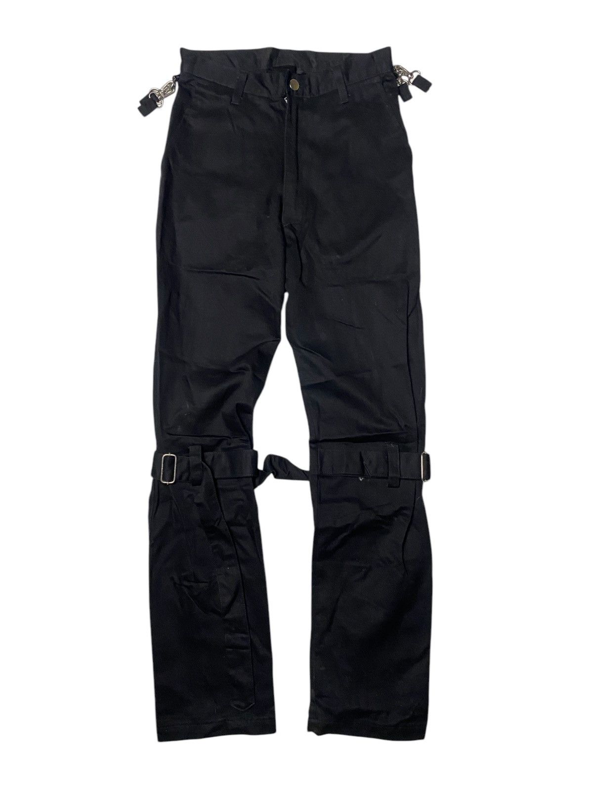 Japanese Brand 2000's Key Station Bondage Zipper Pants Size US 26 / EU 42 - 1 Thumbnail