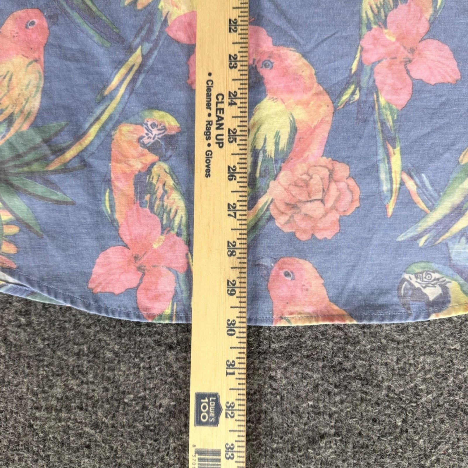 Chubbies Chubbies Mens Large Popover Shirt Tropical Parrot Floral Size US L / EU 52-54 / 3 - 6 Thumbnail