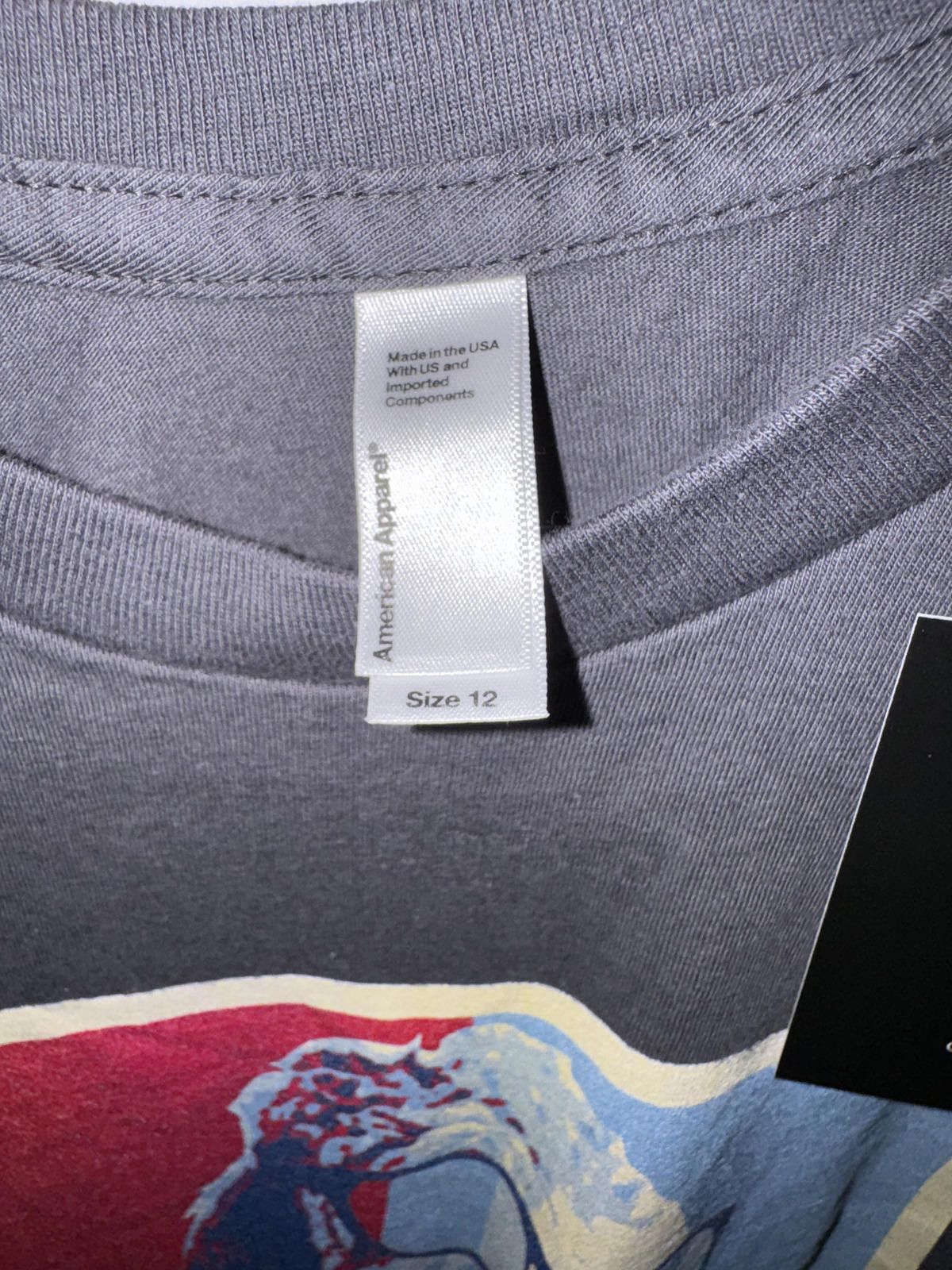 American Apparel American Apparel Gray Graphic T-Shirt Size 12 The Dood Dog Size US XXS / EU 40 - 3 Thumbnail