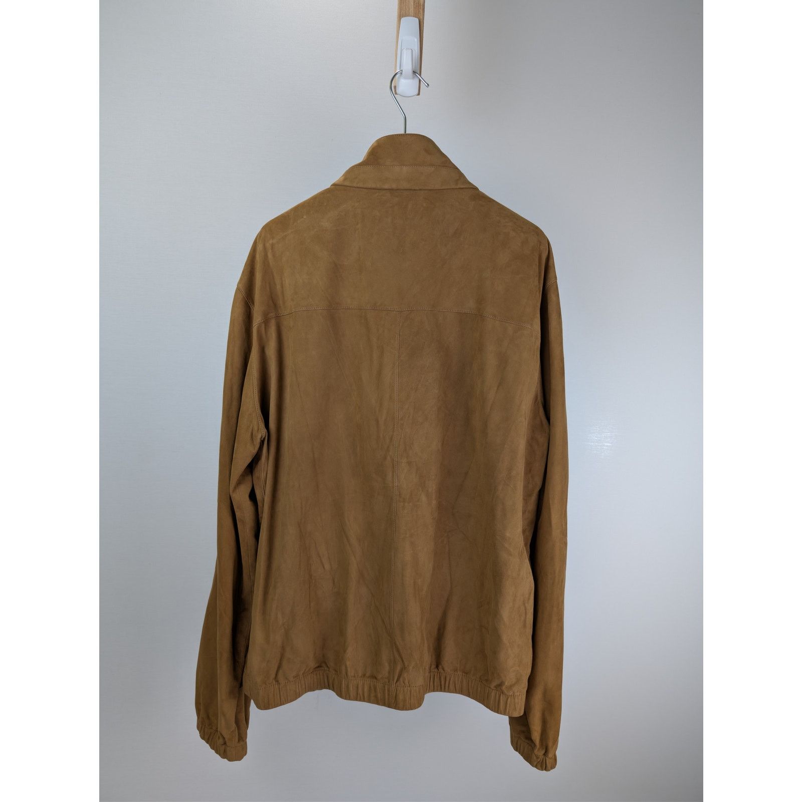 Loro Piana o1rshd1 Bomber Lowered Jacket in Camel Size US XL / EU 56 / 4 - 10 Thumbnail