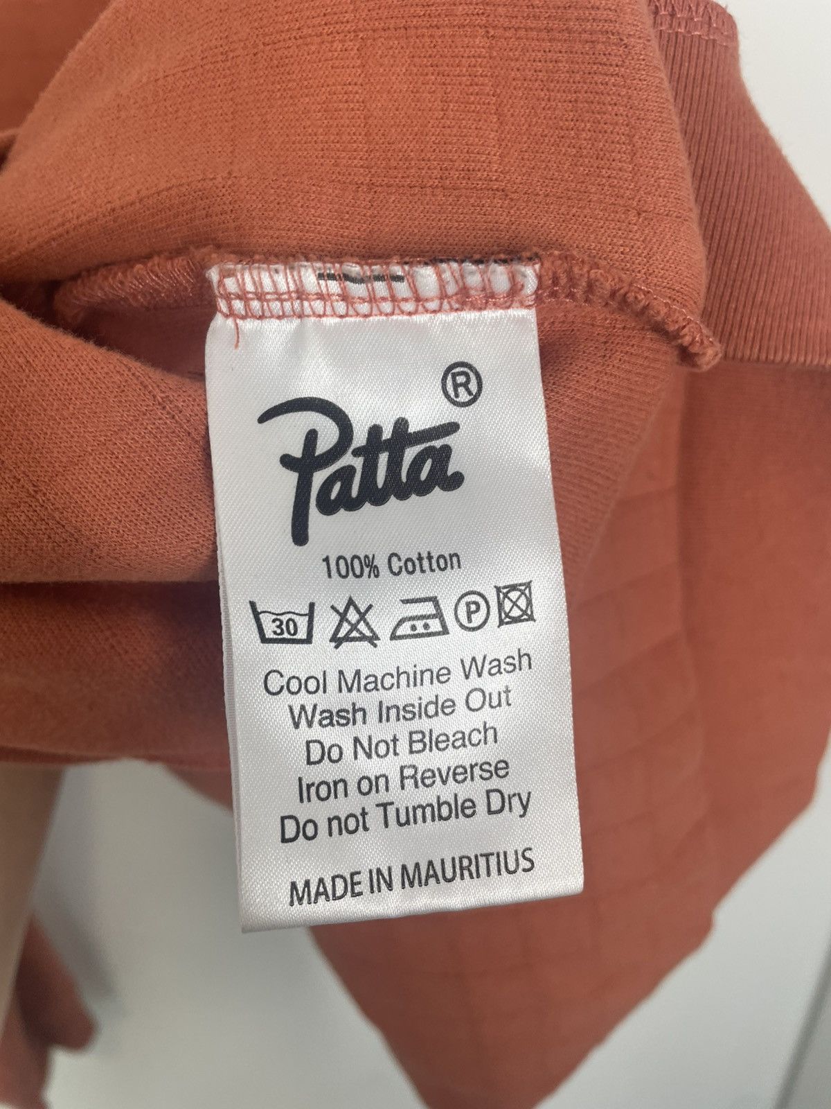 Patta Patta Gothic Logo Long Sleeve Polo Waffle Grid Orange Large Size US L / EU 52-54 / 3 - 6 Thumbnail