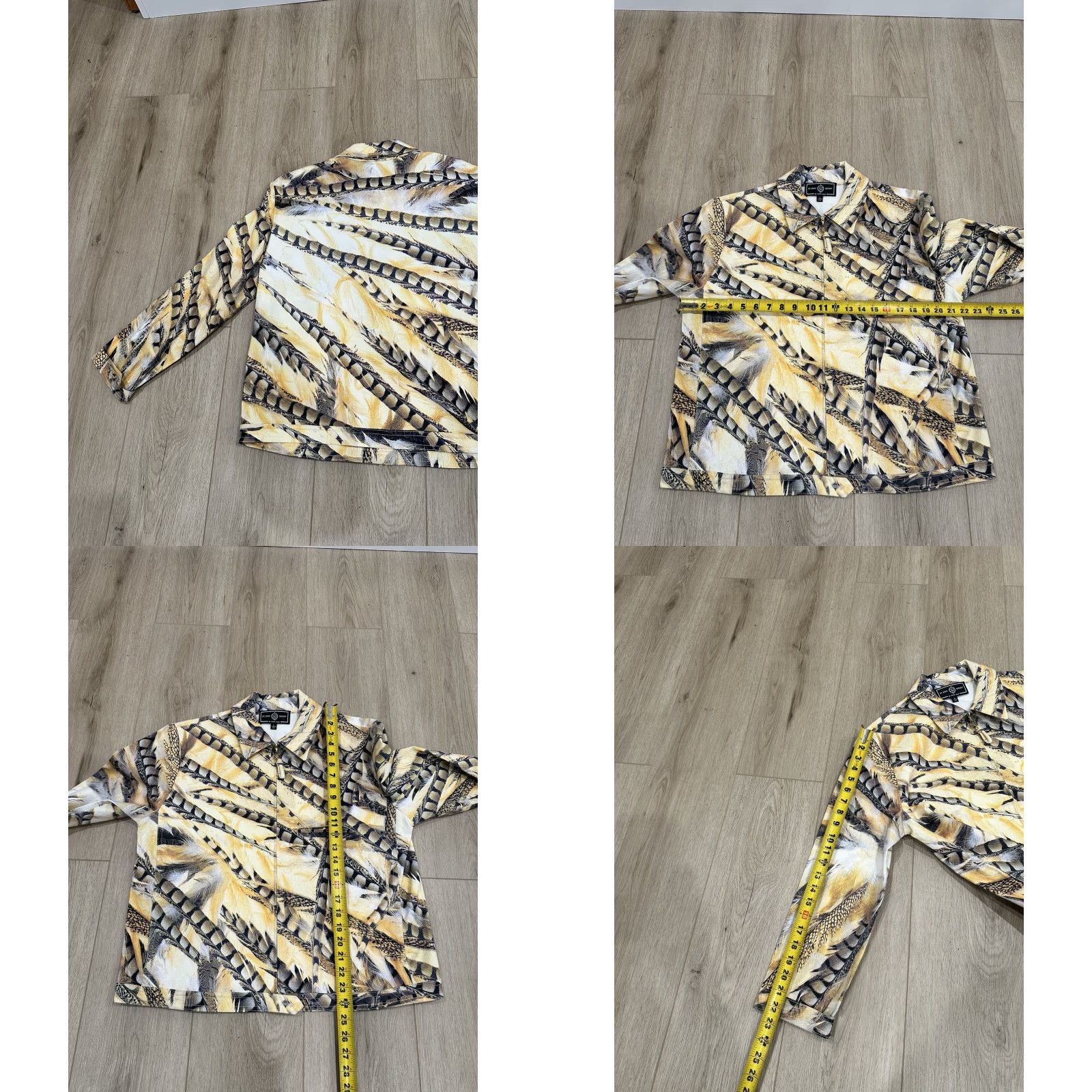 Vintage VINTAGE ST JOHN SPORT l By Marie Gray Feather Zip Jacket L Women Gold Sport Zip Size L / US 10 / IT 46 - 9 Thumbnail