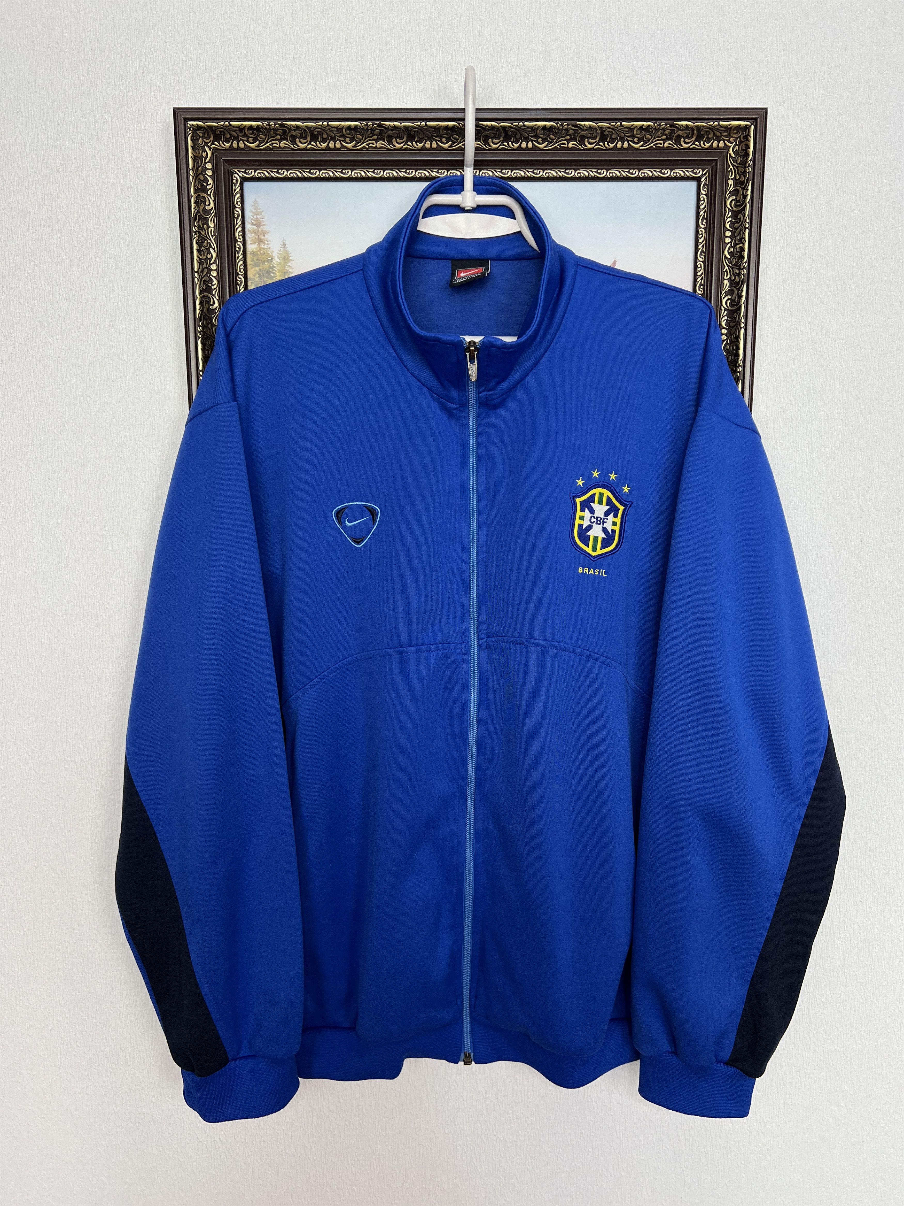 Nike Vintage Brazil Football Jacket Soccer Track Top National Size US M / EU 48-50 / 2 - 1 Thumbnail