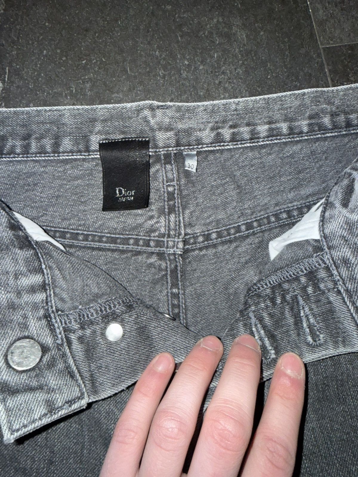 Dior Dior Homme Selvedge Denim charcoal Size US 30 / EU 46 - 4 Thumbnail
