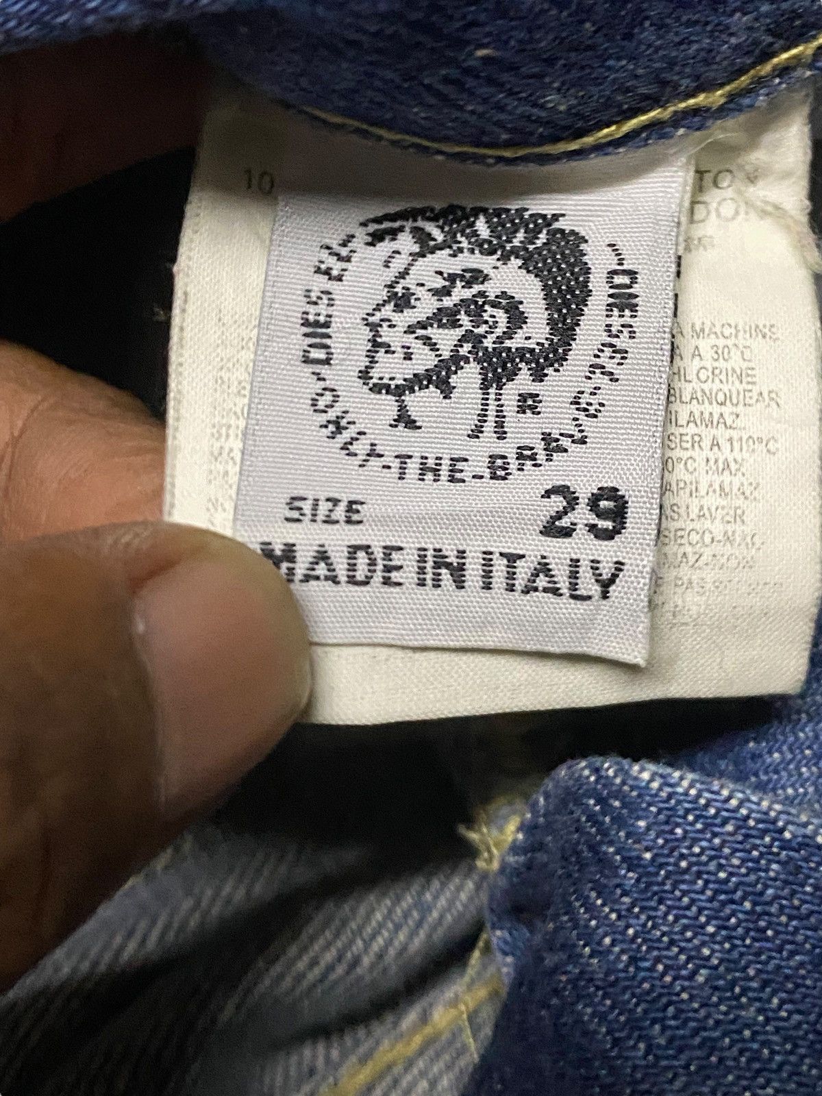 Tornado Mart Vintage Diesel Faded Wash Flare Style Jeans Size US 30 / EU 46 - 15 Thumbnail