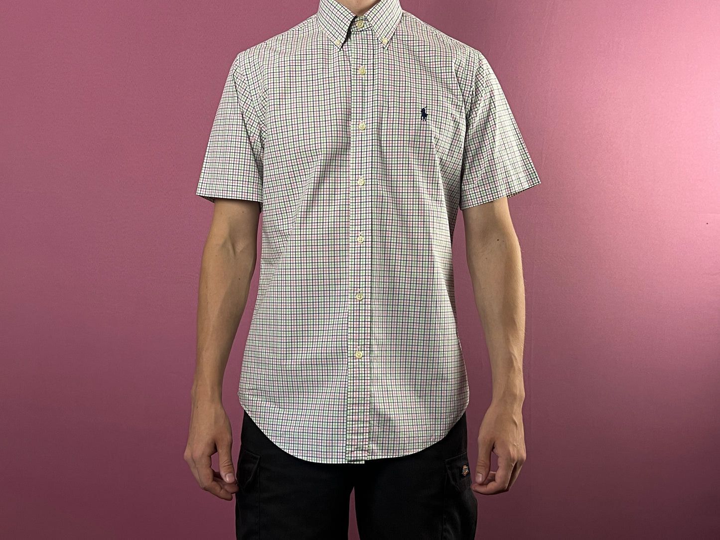 Polo Ralph Lauren × Vintage Polo Ralph Lauren Vintage Men's Short Sleeve Check Shirt - S Size US S / EU 44-46 / 1 - 3 Thumbnail