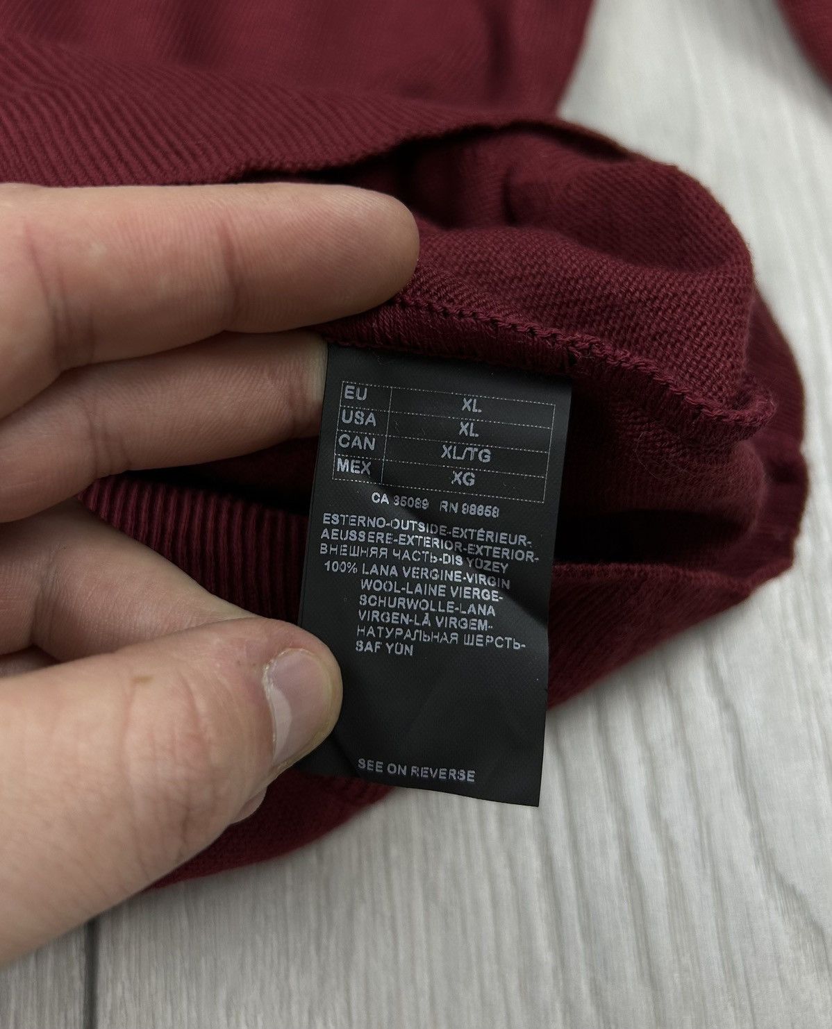 Paul & Shark × Vintage Paul & Shark Vintage Wool Burgundy Polo Long Sleeve Size XL Size US XL / EU 56 / 4 - 6 Thumbnail