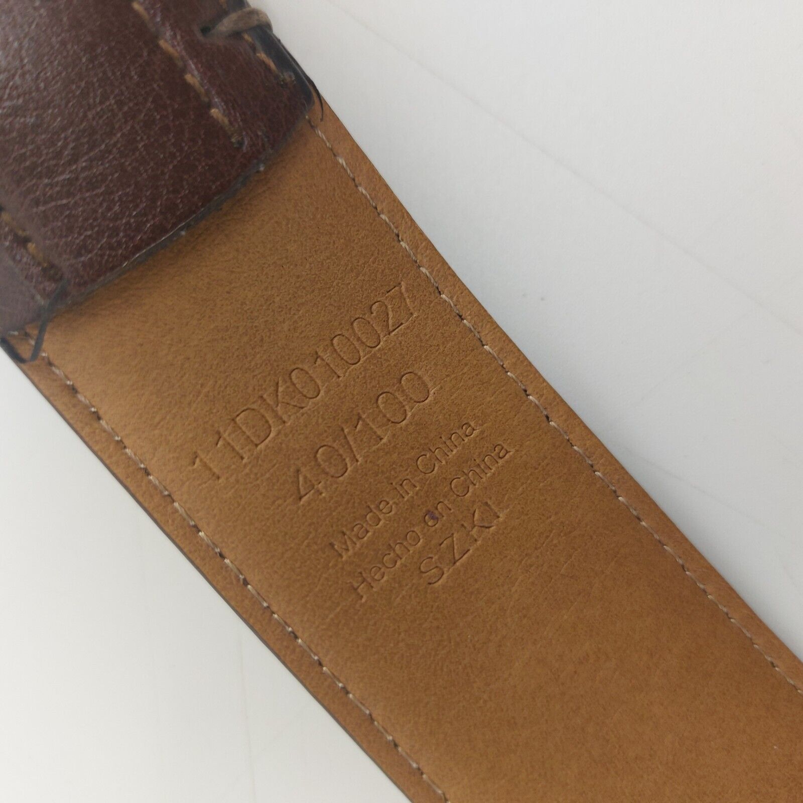 Dockers Dockers Brown Leather Belt Size 40/100 Leather Business Size 40 - 7 Thumbnail