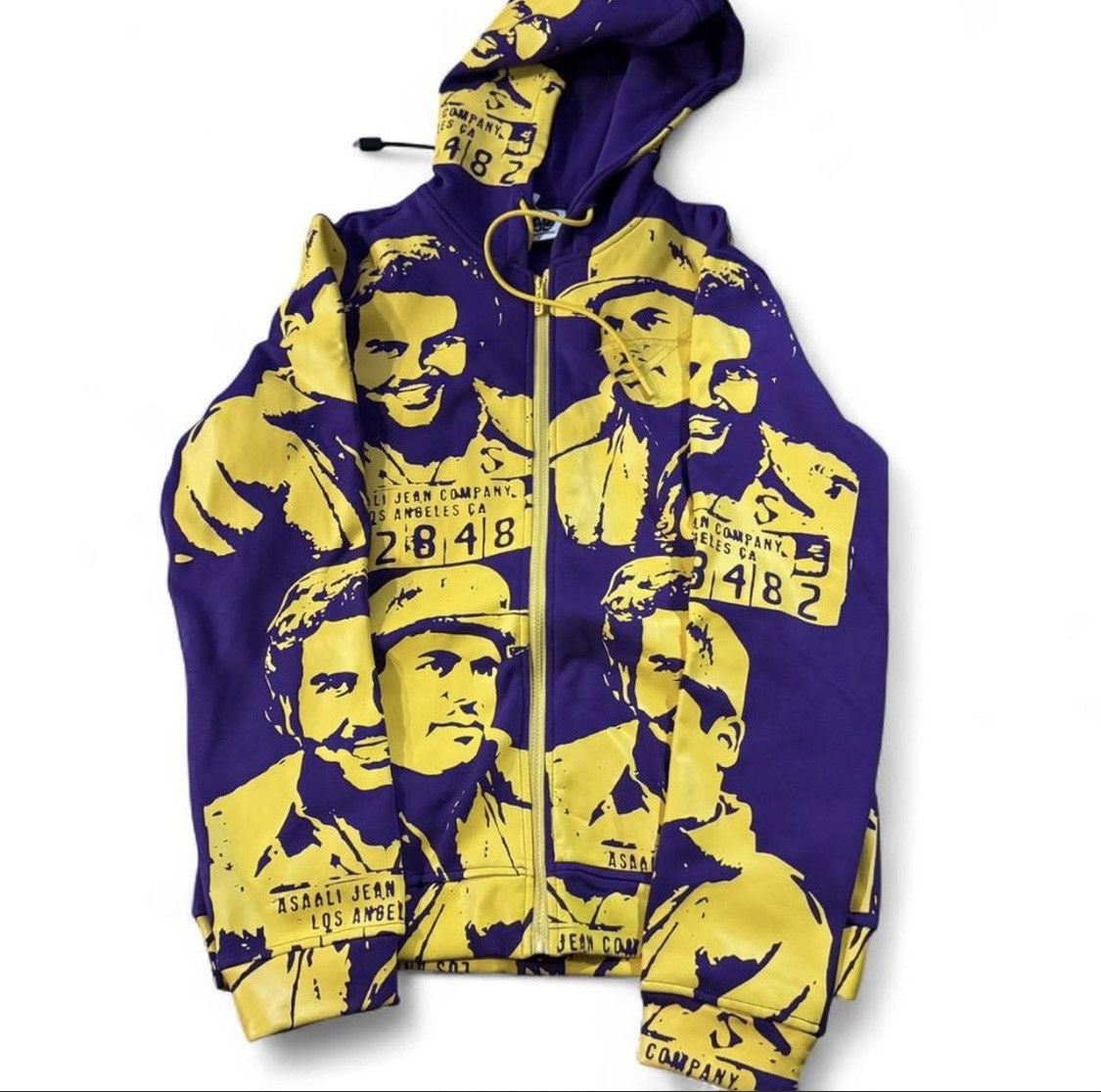 Awful Lot of Cough Syrup Asaali Lakers Colorway Full Zip Hoodie Purple Gold size M Size US M / EU 48-50 / 2 - 1 Thumbnail