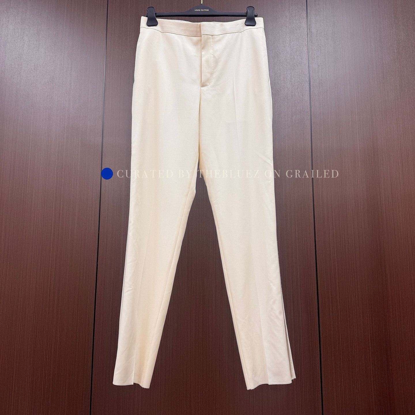 Dior Beige Wool Trousers in Size 30 Size US 30 / EU 46 - 1 Thumbnail