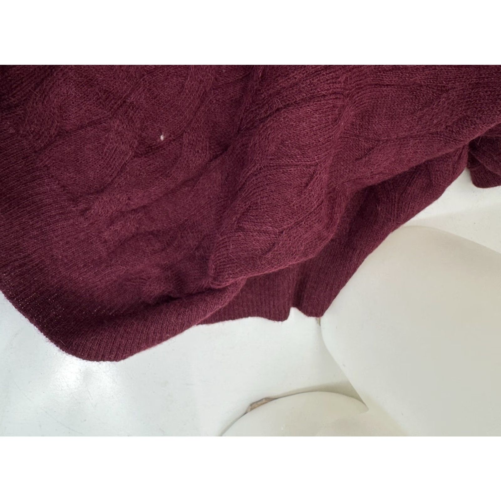 Cremieux DANIEL CREMIEUX Sweater MEN L Maroon Pullover - Alpaca - New w TAG - ZZ 6.5 Size US L / EU 52-54 / 3 - 4 Thumbnail