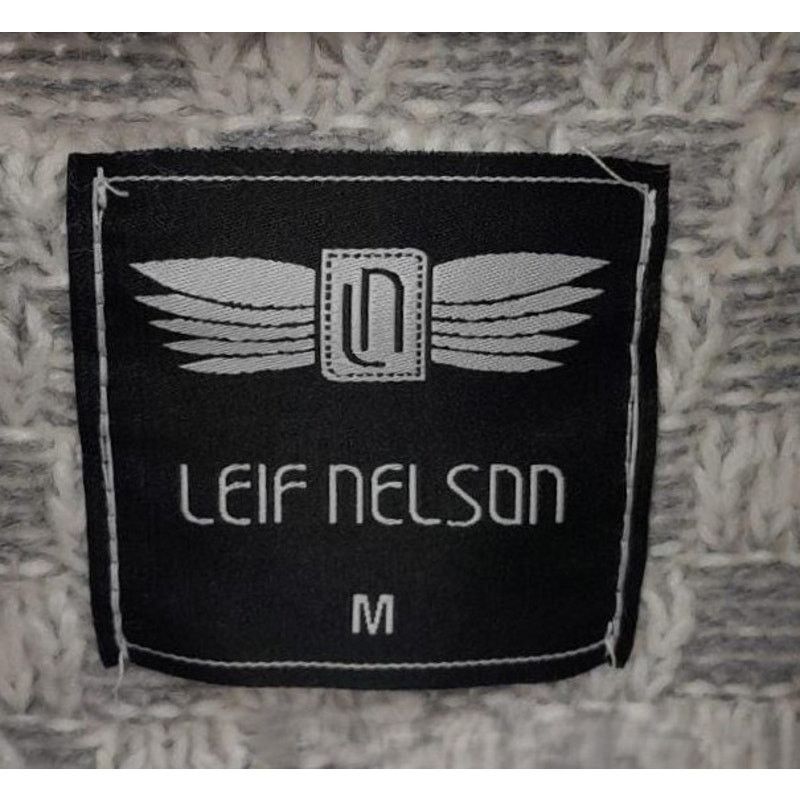 Designer Leif Nelson Ecru Grey Shawl Collar Buckle Strap Cardigan M Size US M / EU 48-50 / 2 - 6 Thumbnail