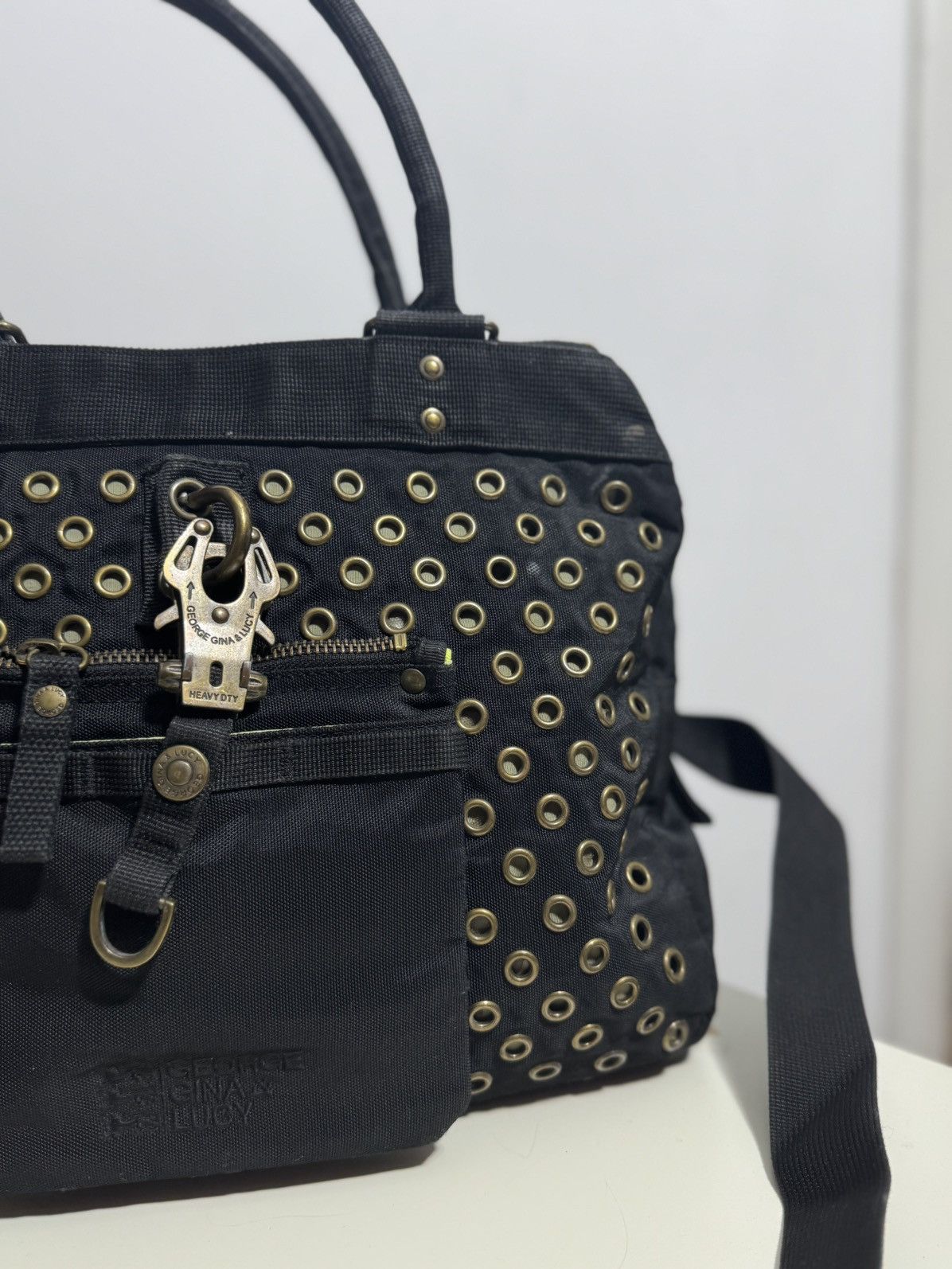 George Gina & Lucy Vintage 2010 GG&L Eye Miss Perfect Gold Black Shoulder Bag Size ONE SIZE - 4 Thumbnail