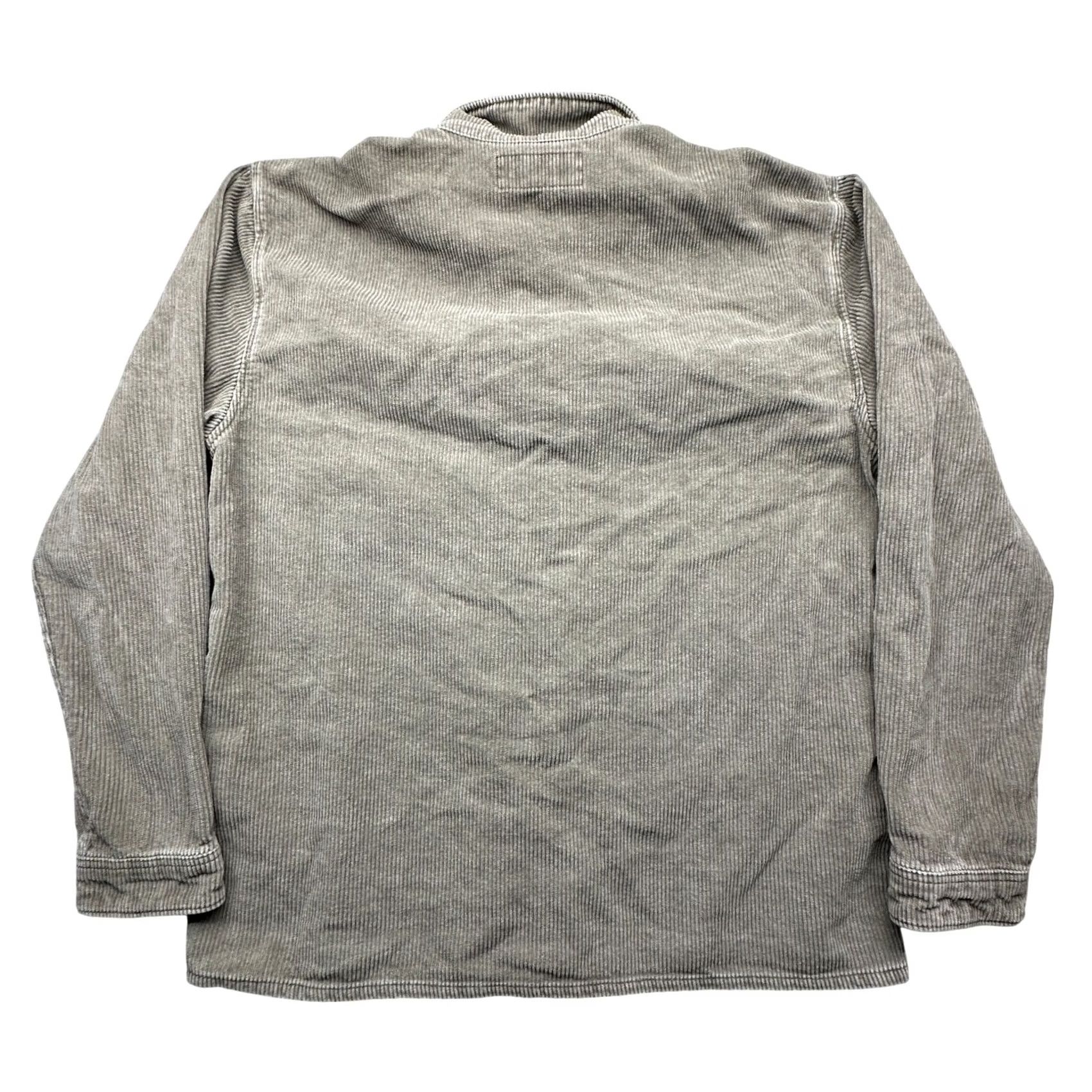 Abercrombie & Fitch Abercrombie & Fitch Corduroy Long Sleeve Button Up Shirt Mens MT Gray Size US M / EU 48-50 / 2 - 2 Thumbnail