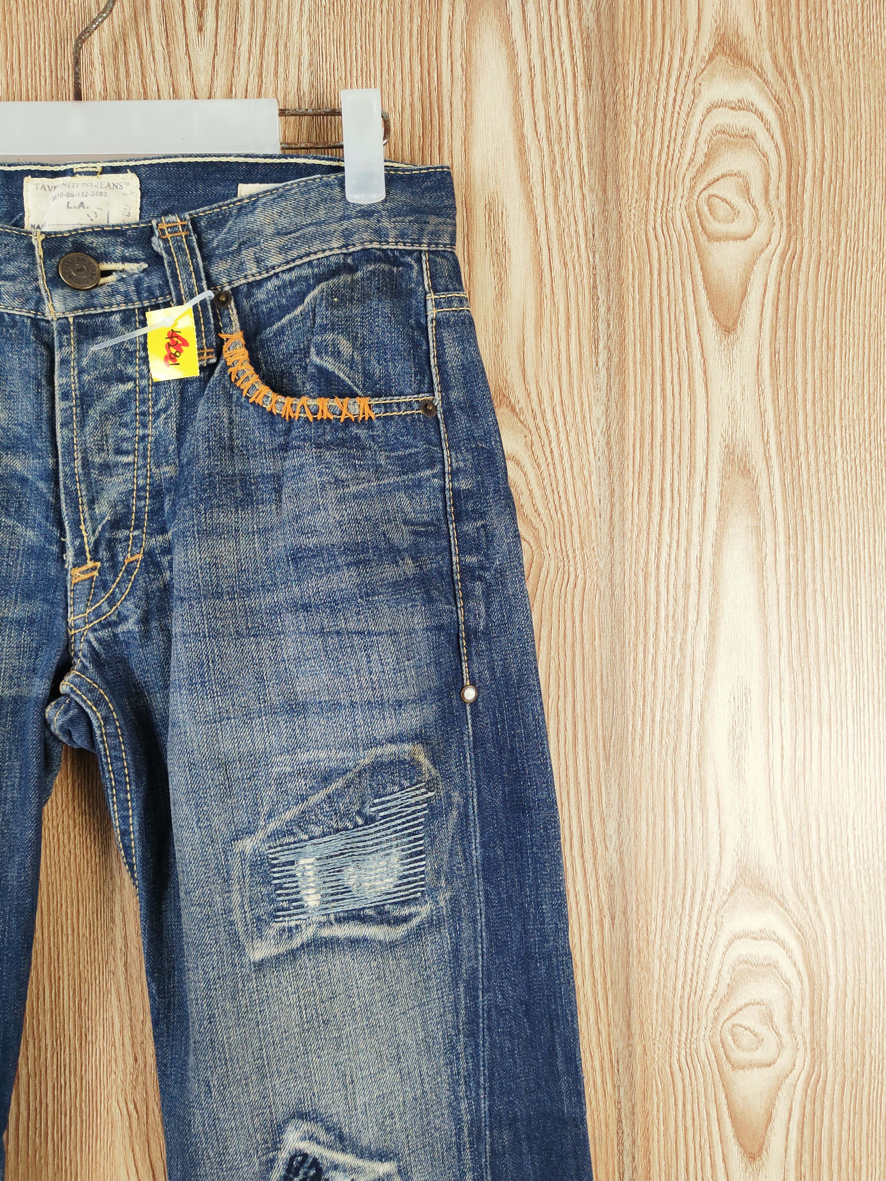 Taverniti Taverniti Dark Blue Distressed Ripped Jeans #W387 Size 28" / US 6 / IT 42 - 6 Thumbnail