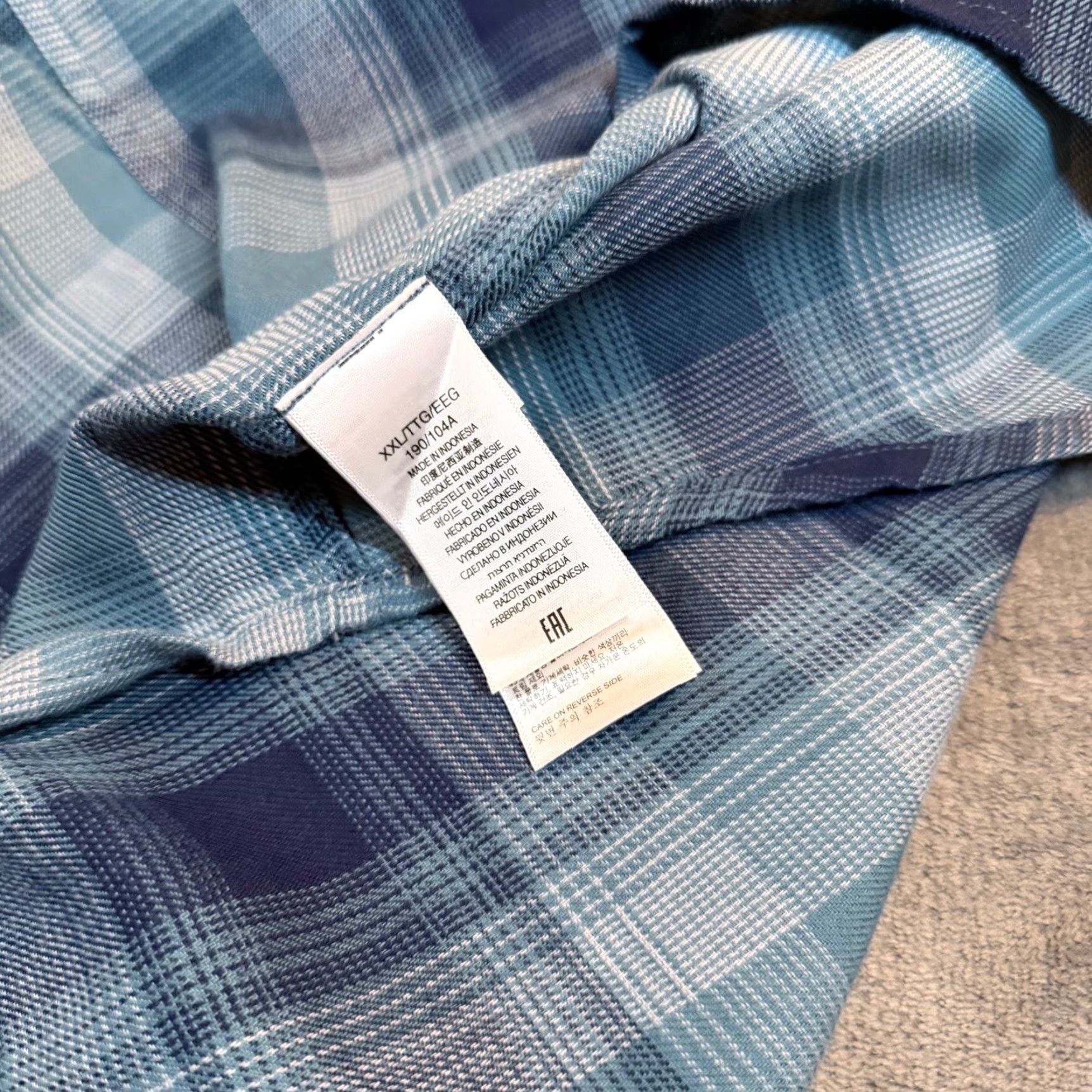 Marmot VINTAGE Marmot Fairfax Novelty Lightweight Flannel Shirt Arctic Blue Plaid Mens 2XL NWT Size US XXL / EU 58 / 5 - 6 Thumbnail