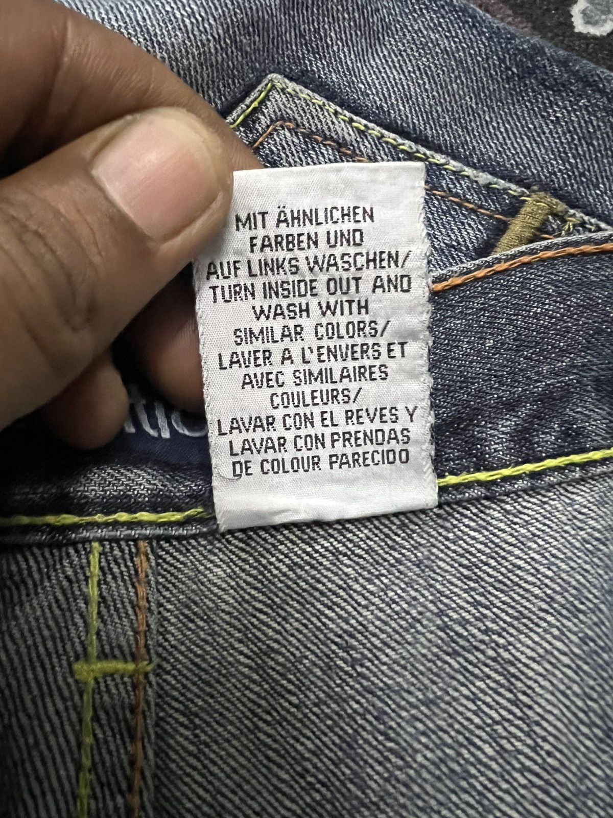 Japanese Brand BAGGY🔥IDENTIC DISTRESSED DENIM PANT Size US 32 / EU 48 - 9 Thumbnail