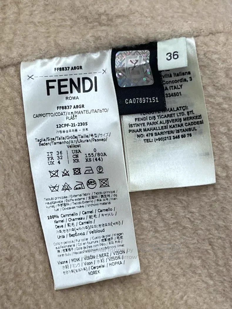 Fendi Fendi Camel hair coat Size XXS / US 00 / IT 34 - 4 Thumbnail
