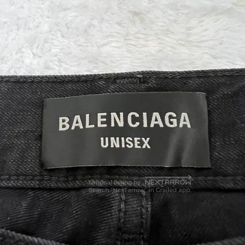 Balenciaga Balenciaga size L Black Denim Flare Pants Size US 27 - 3 Thumbnail