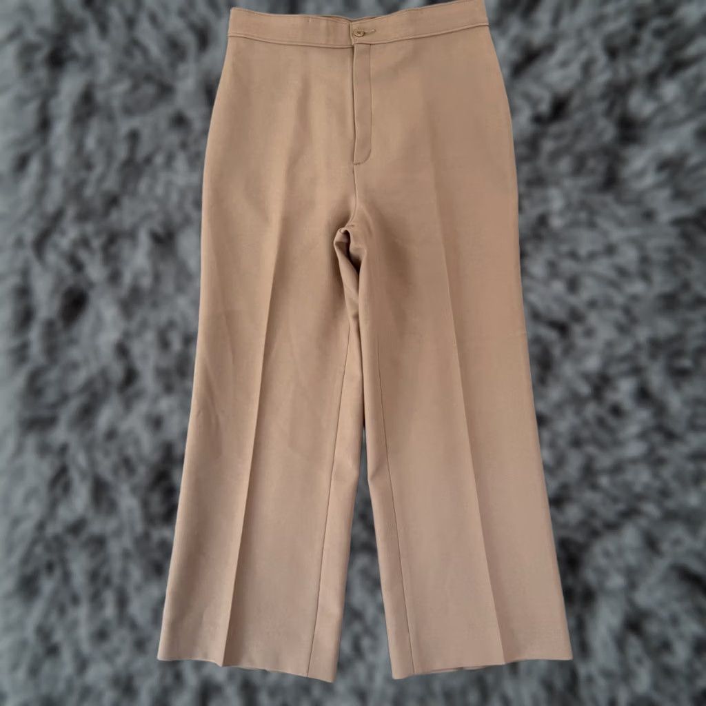 Levi's VINTAGE Levis Panatela Pants Mens 30x27 Beige Dress Slacks Pleated 70s Disco USA Size US 30 / EU 46 - 1 Thumbnail