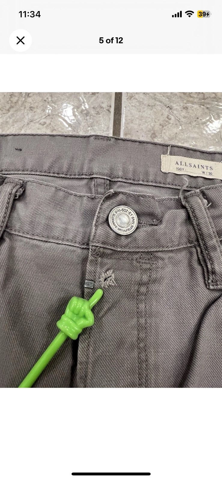 Allsaints AllSaints Iggy Denim Jeans Size US 30 / EU 46 - 6 Thumbnail