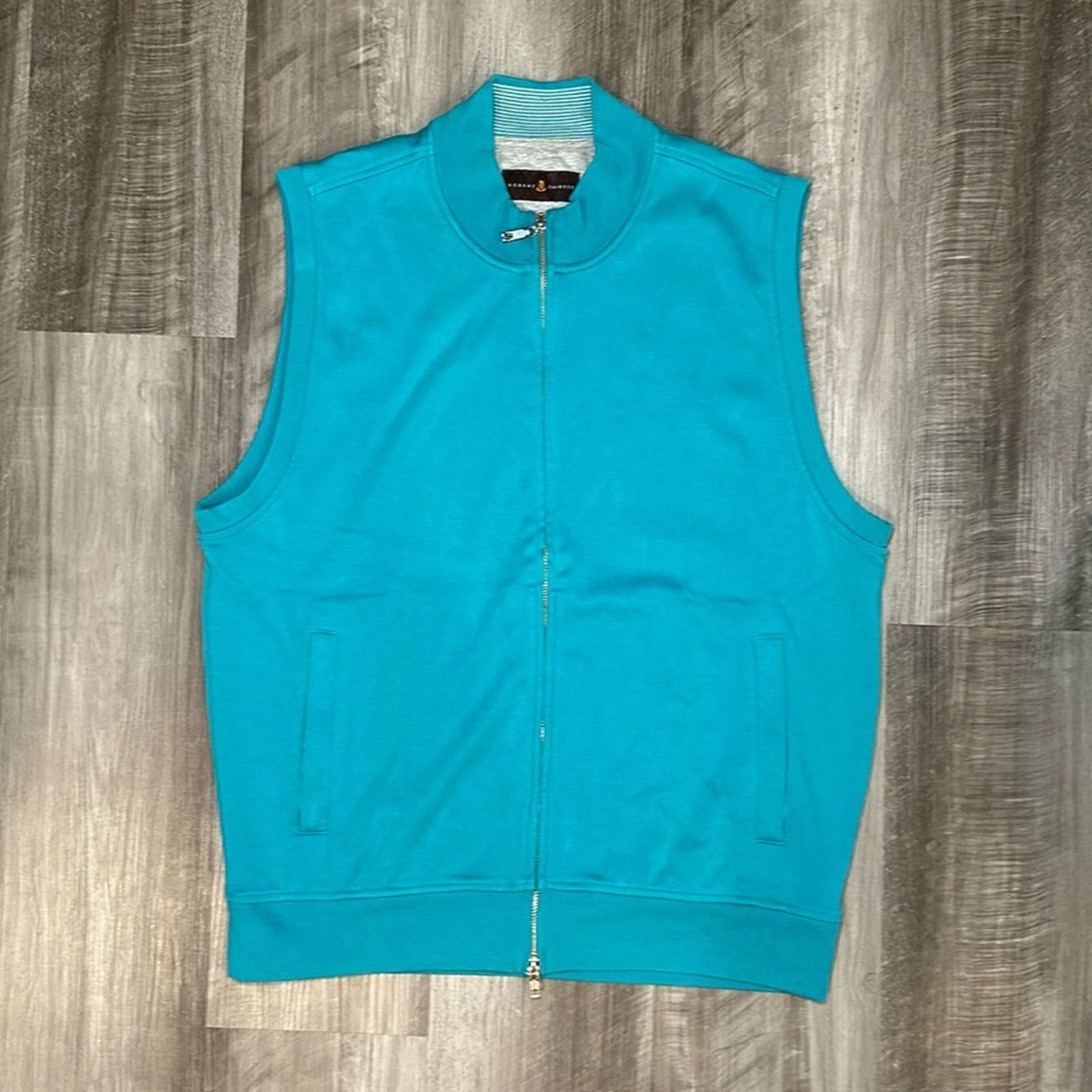Robert Talbott Robert Talbott Pima Cotton Full Zip Sweater Vest - Large Size US L / EU 52-54 / 3 - 1 Thumbnail