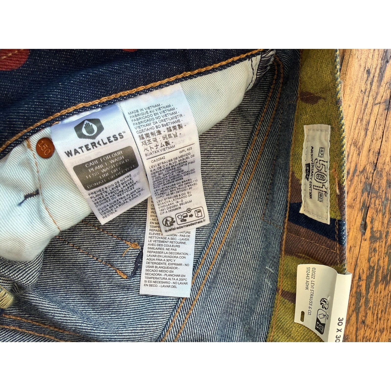 Levi's Levi's 501 150th Anniversary Banner Selvedge Jeans Size US 30 / EU 46 - 5 Thumbnail