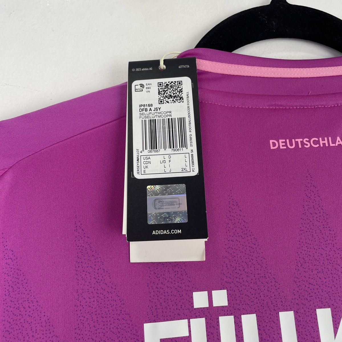 Adidas Germany Niclas Füllkrug Adidas Pink Jersey Euro 2024 size L Size US L / EU 52-54 / 3 - 7 Thumbnail