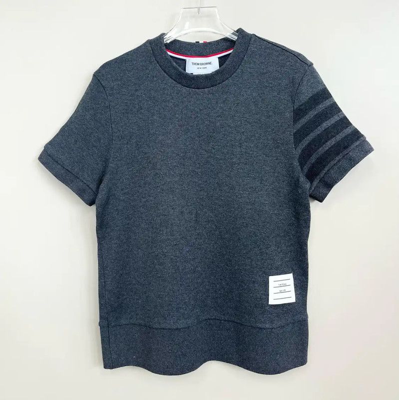 Thom Browne Thom Browne Gray Short Sleeve Women’s Tee 0089 Size XS / US 0-2 / IT 36-38 - 1 Thumbnail
