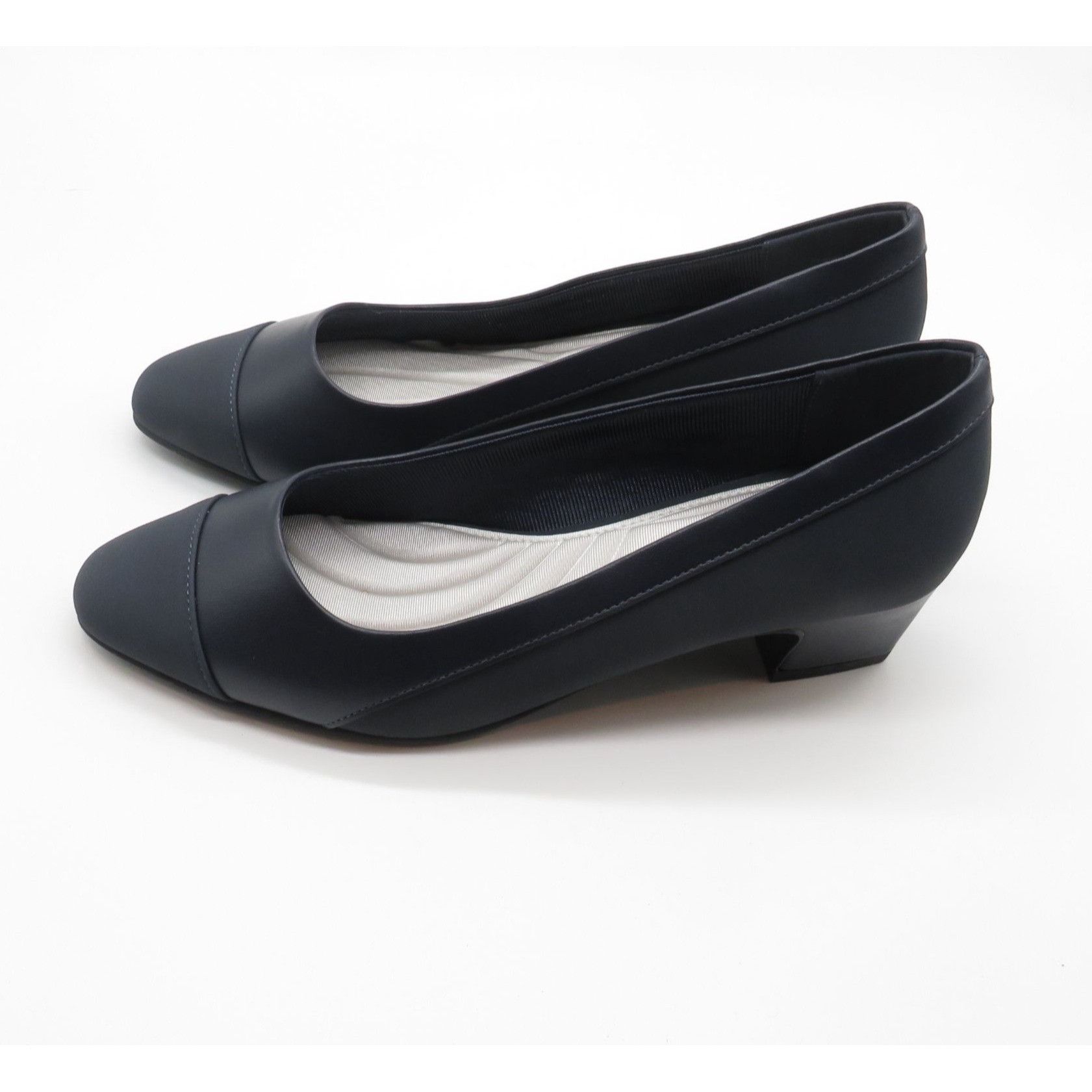 Other Easy Street Womens Navy Blue Low Heel Slip-On Comfort Shoes Size US 7.5 / IT 37.5 - 5 Thumbnail