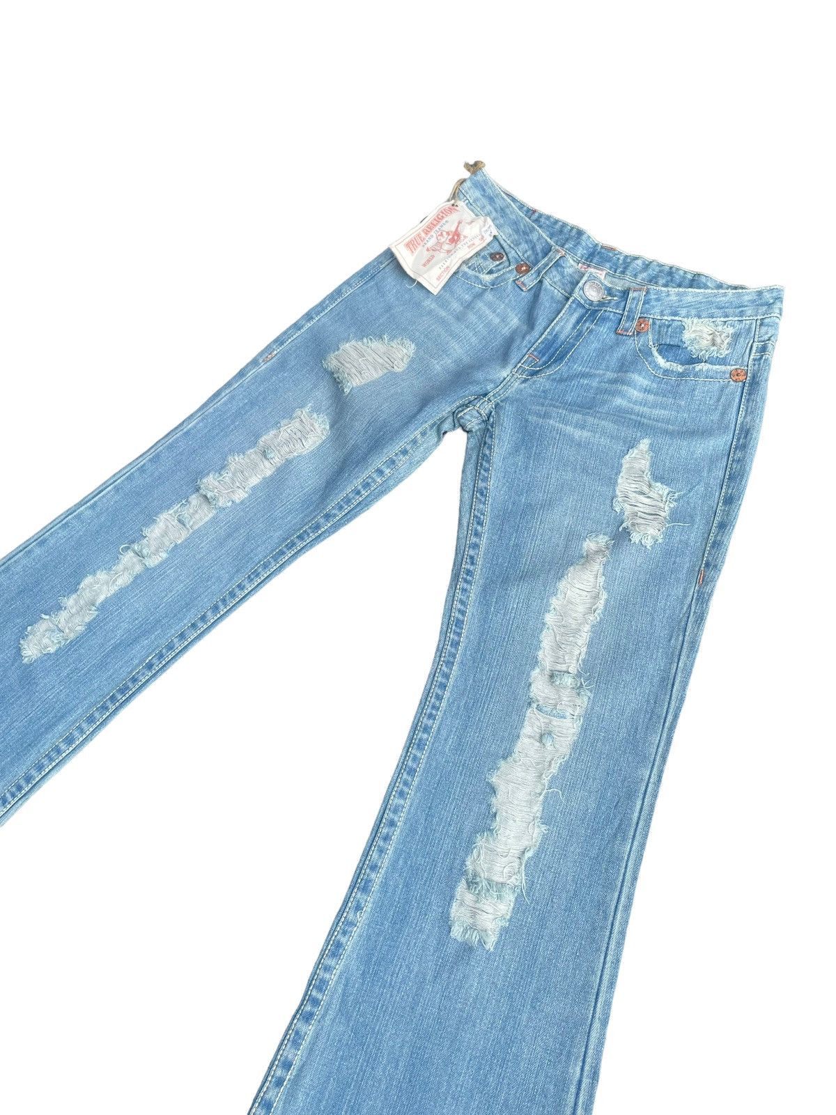 Designer × True Religion True Religion Joey Big T Distresed Denim Size 32" / US 10 / IT 46 - 2 Thumbnail