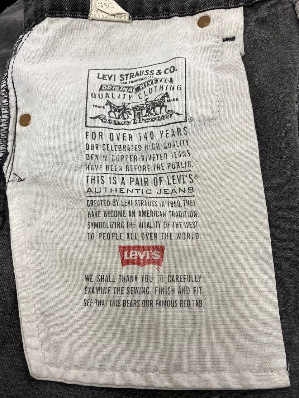 Levi's vintage levis 550 superblack denim nice design Size US 36 / EU 52 - 11 Thumbnail
