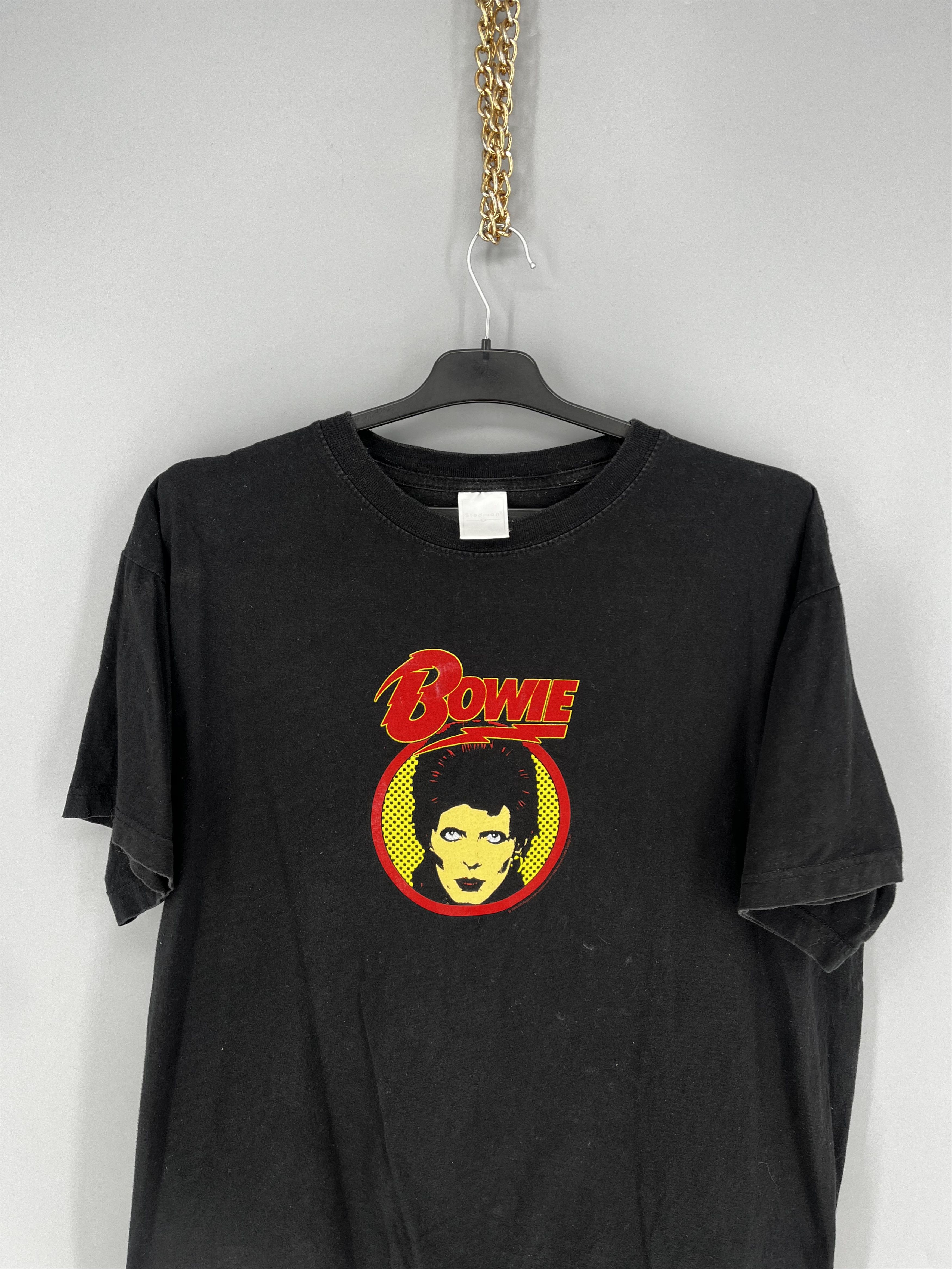 Band Tees Men’s Vintage T-Shirt Bowie 2003 Size L Rock Band Black Size US L / EU 52-54 / 3 - 6 Thumbnail